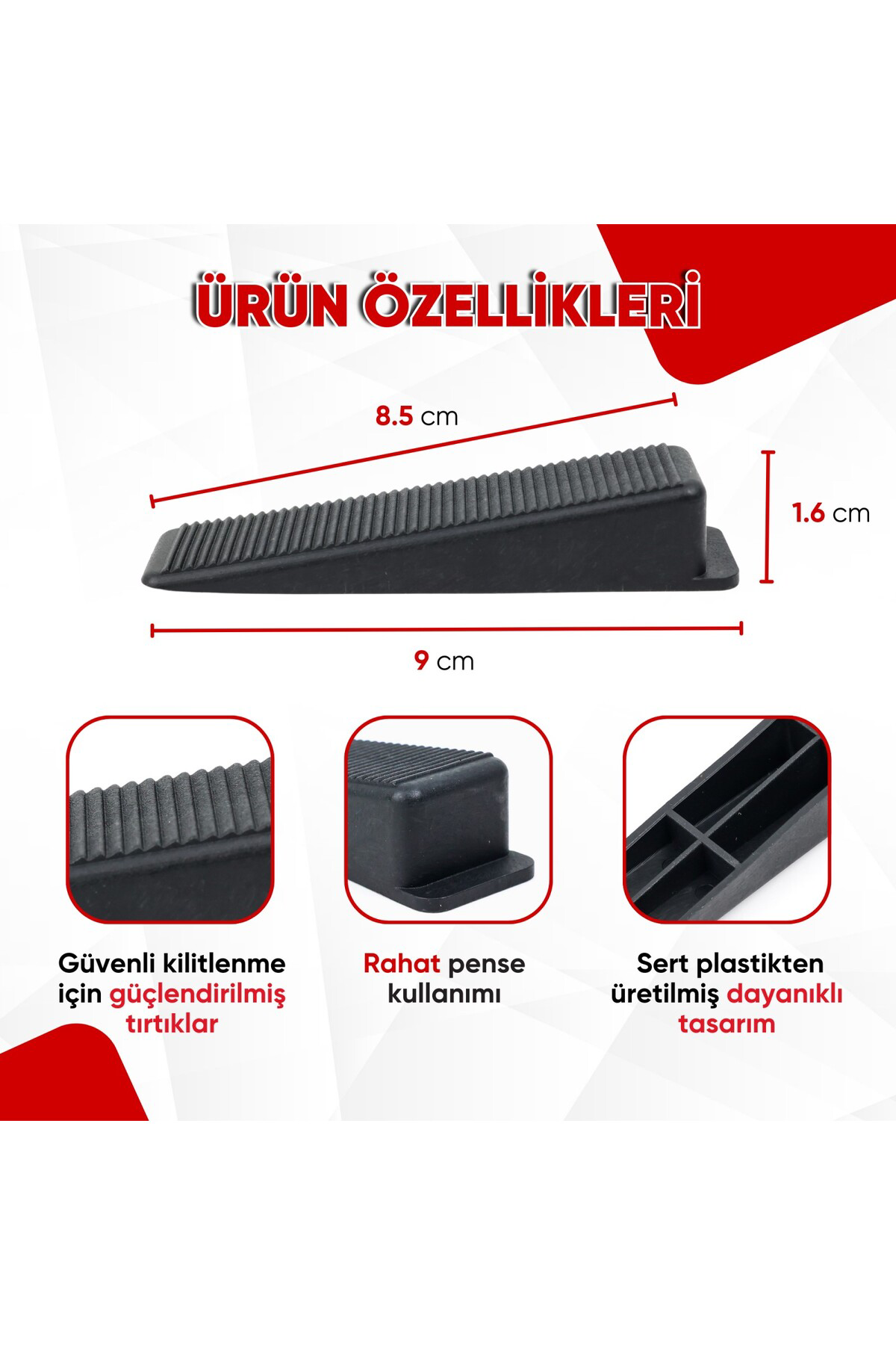 Gören Seramik Seviye Tespit Takozu (100 Adet) Gören Seramik Seviye Tespit Takozu (100 Adet)