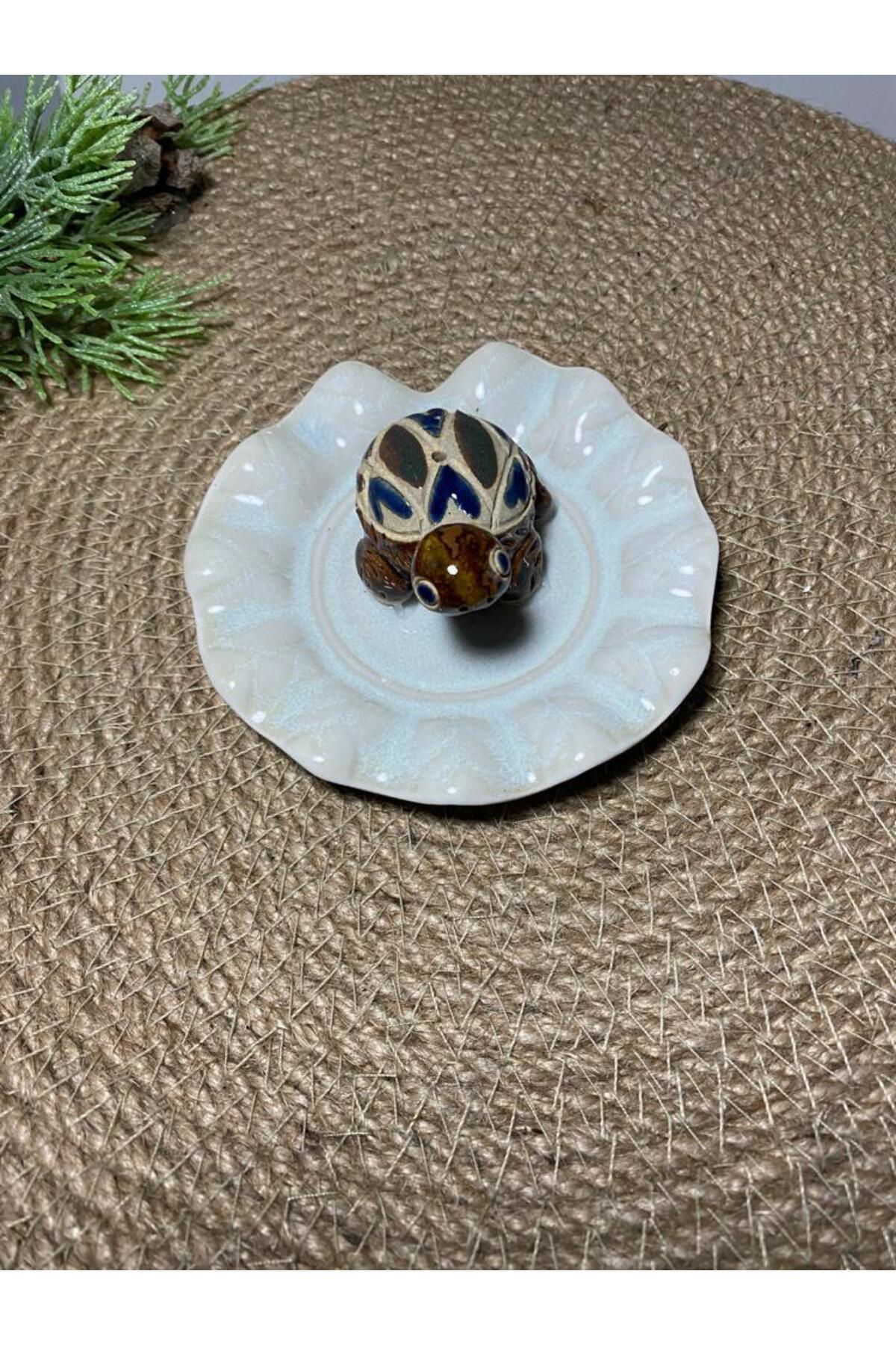 Elif Aksesuar Seramik Tütsülük Kaplumbağalı