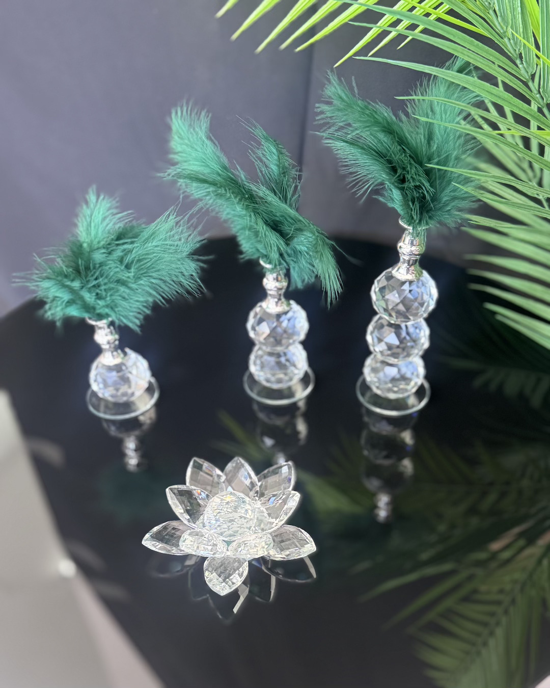 Seraph Gümüş Dekoratif Tüylük ve Lotus Seraph Gümüş Dekoratif Tüylük ve Lotus