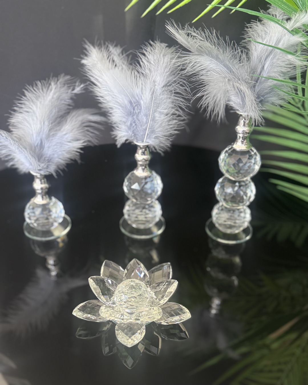Seraph Gümüş Dekoratif Tüylük ve Lotus Seraph Gümüş Dekoratif Tüylük ve Lotus