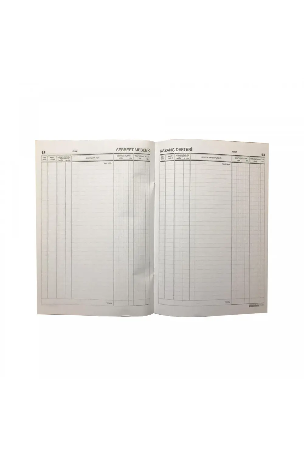 Serbest Meslek Kazanç Defteri