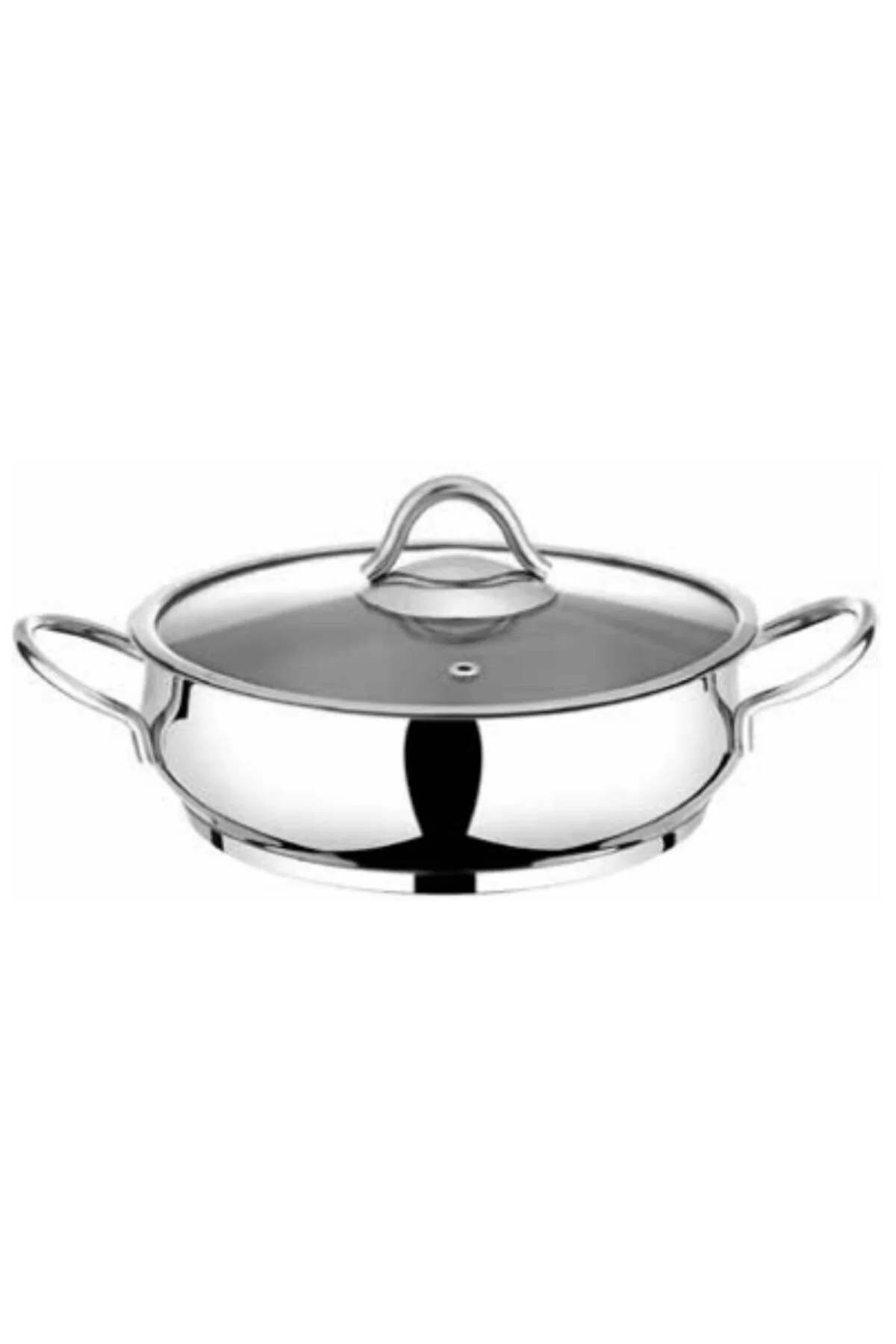 Serena Basık Çelik Tencere 26 Cm