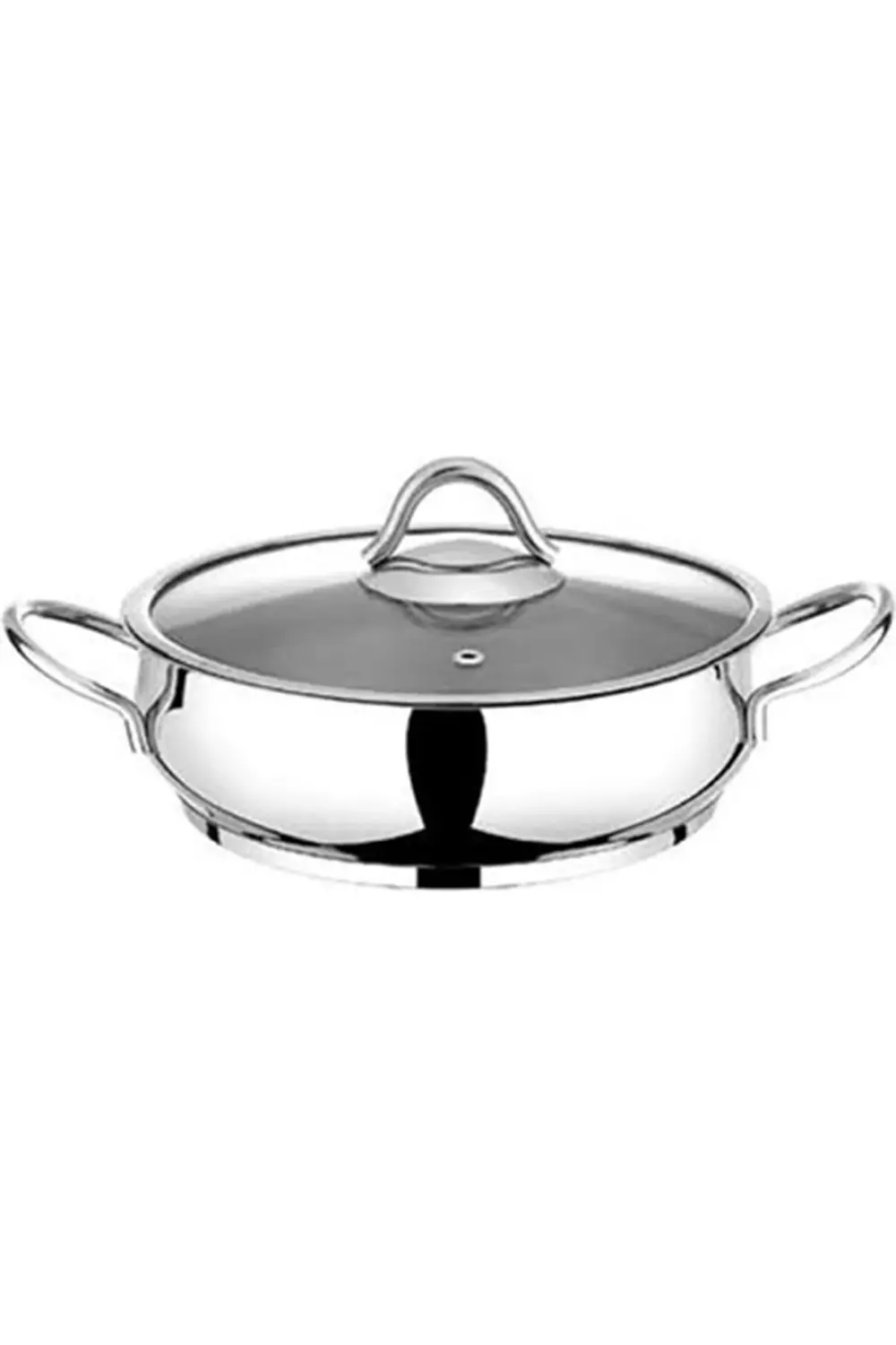Serena Basık Çelik Tencere 24 Cm