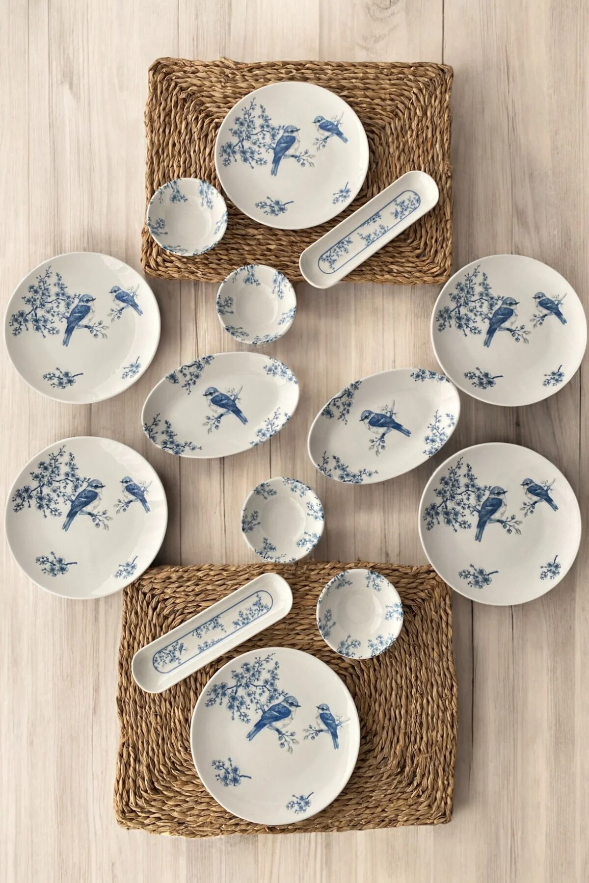 Serenat 14 Parça 6 Kişilik Porselen Kahvaltı Takımı