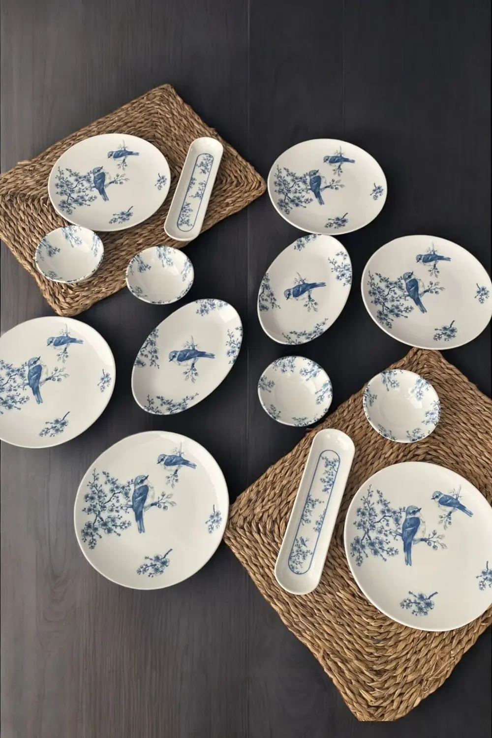 Trendymutfak Serenat 14 Parça 6 Kişilik Porselen Kahvaltı Takımı