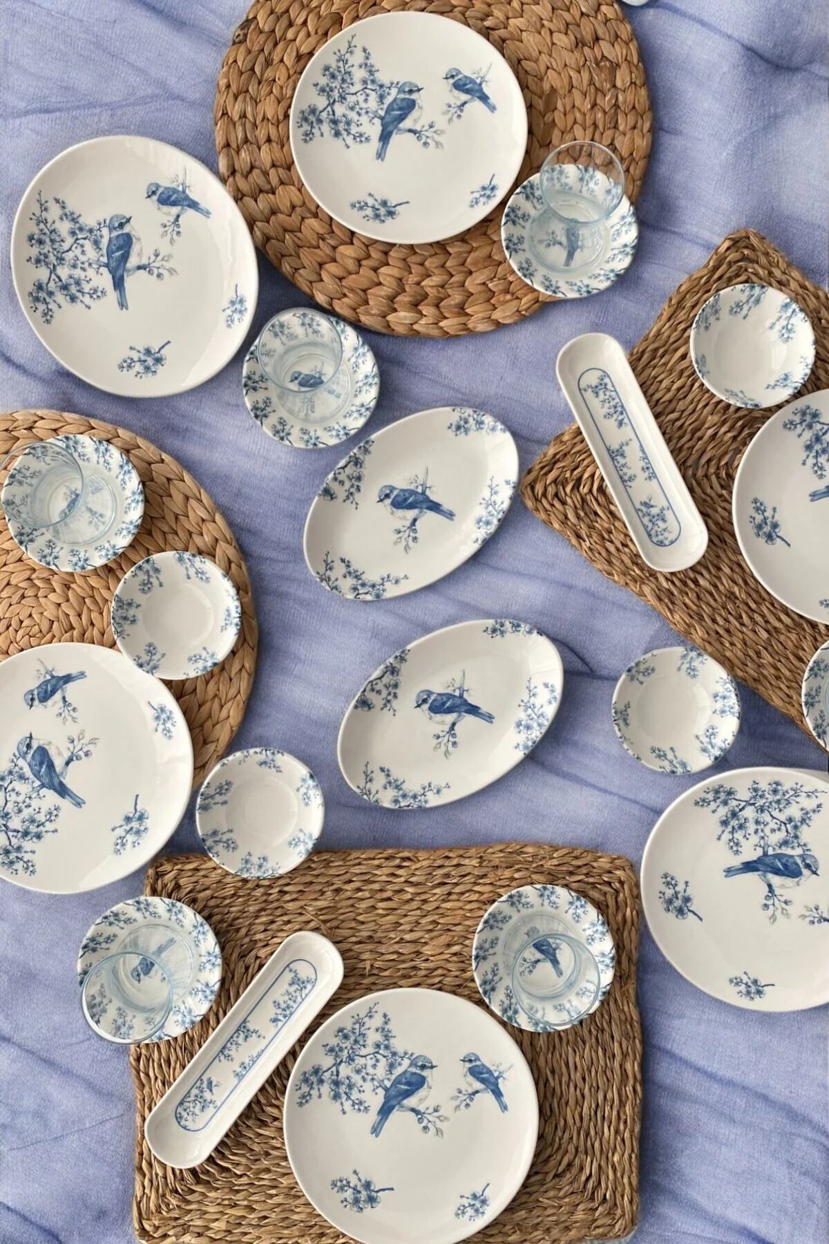 Serenat 26 Parça 6 Kişilik Porselen Kahvaltı Takımı