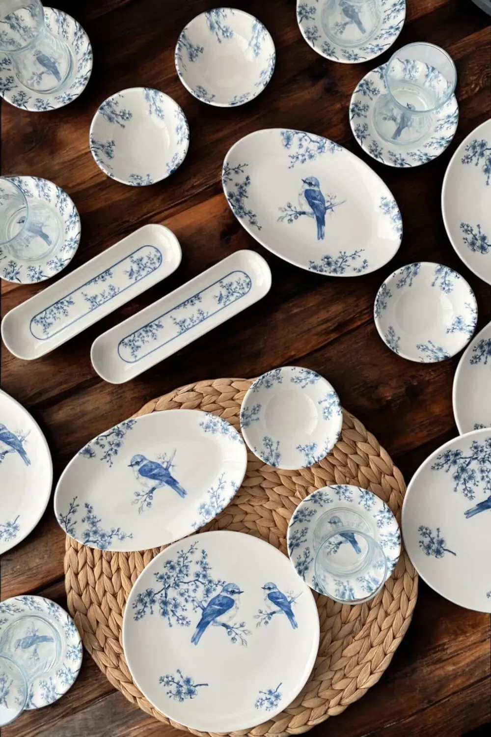 Trendymutfak Serenat 44 Parça 12 Kişilik Porselen Kahvaltı Takımı