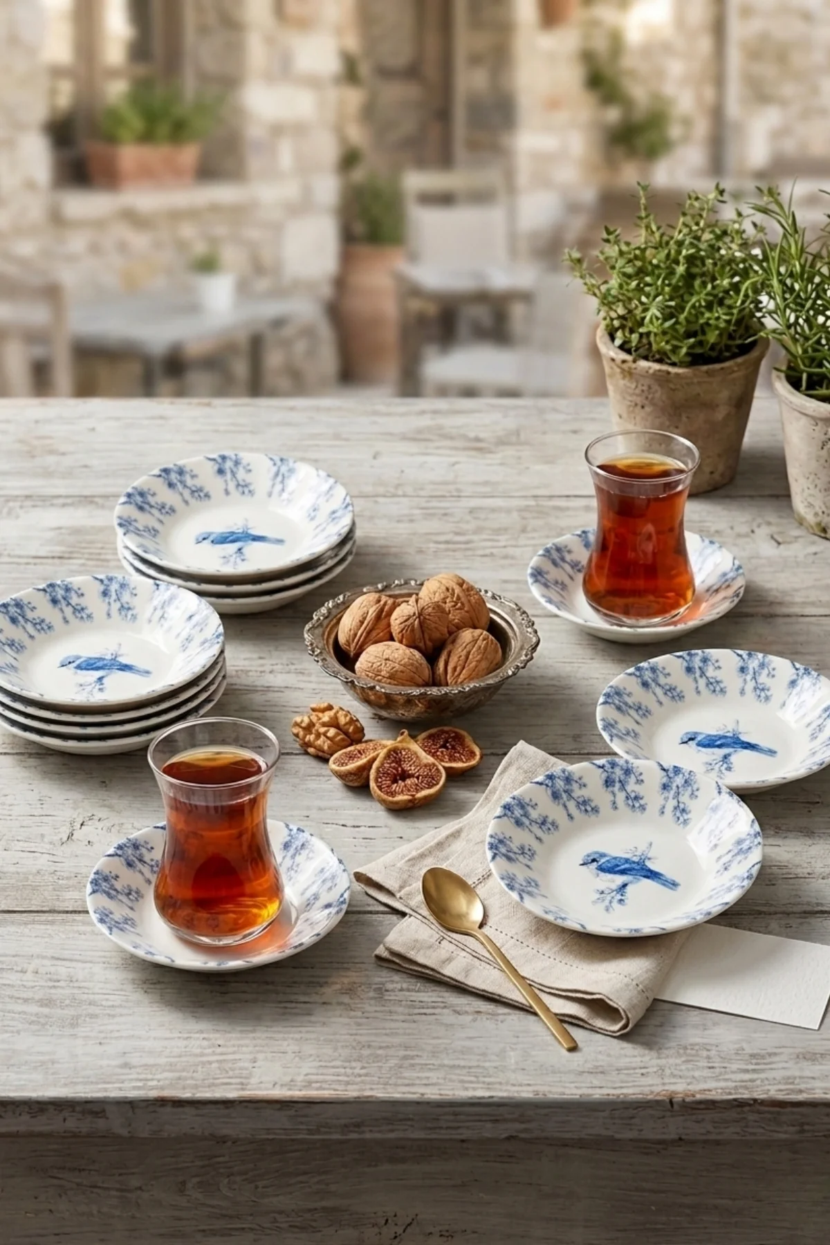 Serenat Çay Takımı Seti 12 Parça 6 Kişilik