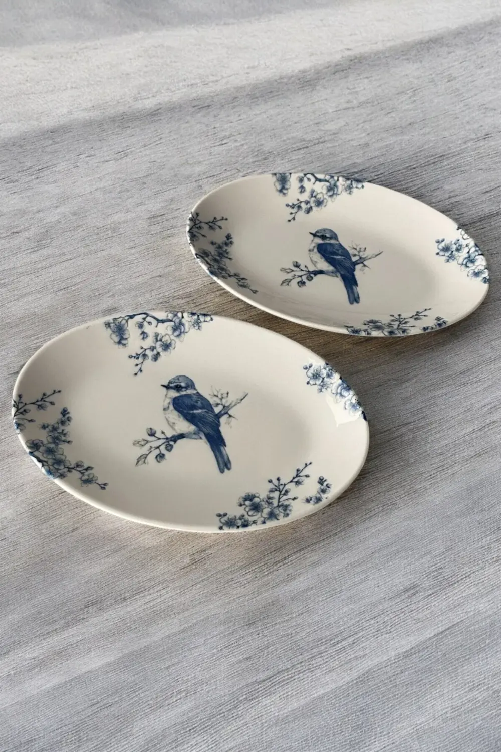 Serenat Kayık Tabak 2 Adet 21 Cm Porselen Kayık