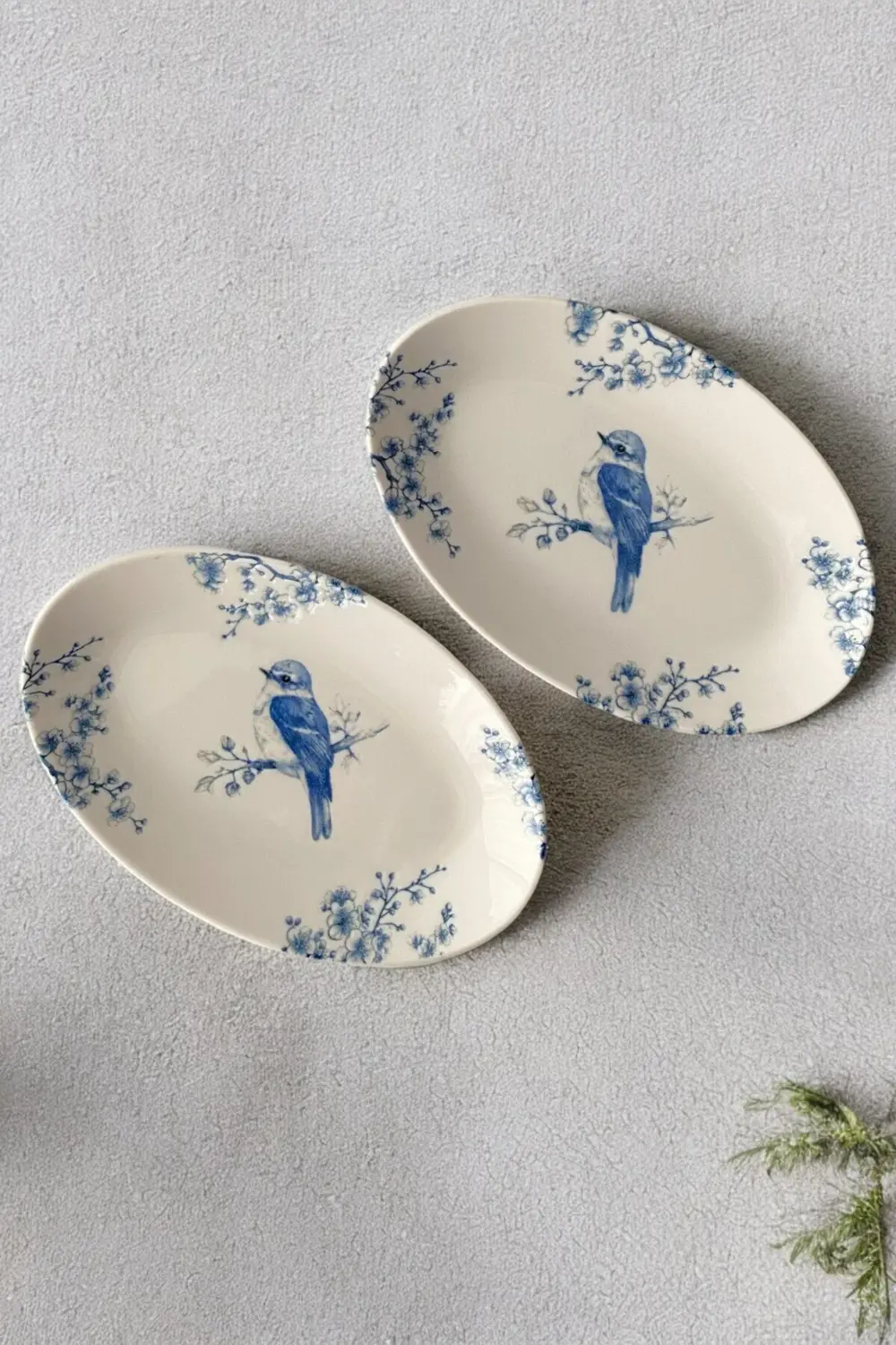 Serenat Kayık Tabak 2 Adet 21 Cm Porselen Kayık