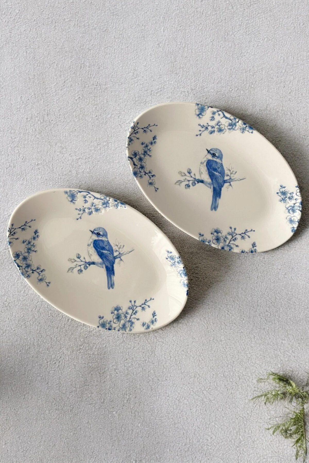 Serenat Kayık Tabak 2 Adet 21 Cm Porselen Kayık
