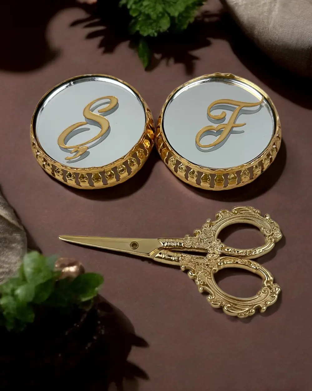 Sereno Gold Aynalı Yükselti ve Söz Makası Seti Sereno Gold Aynalı Yükselti ve Söz Makası Seti