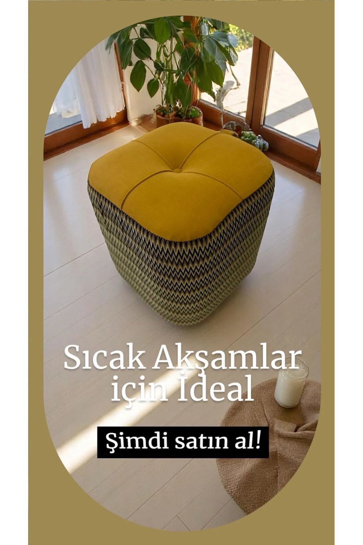 Sergent Sarı Puf