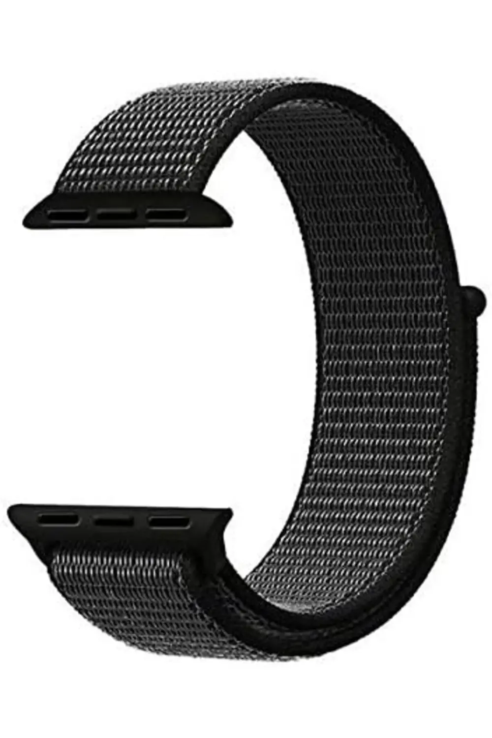 Series 7 45mm için Hasırlı Kordon Woven Spor İlmik Siyah 395519