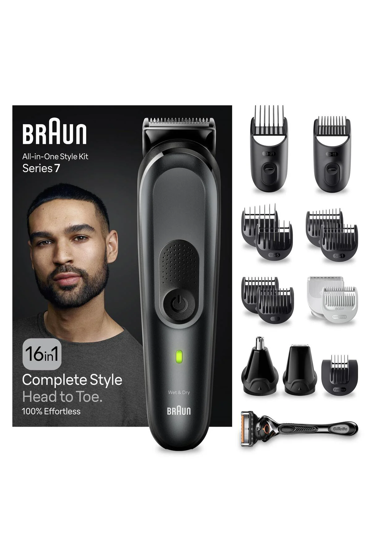 Series 7 Mgk7470 Hepsi Bir Arada Şekillendirme Seti, 16’sı 1 Arad