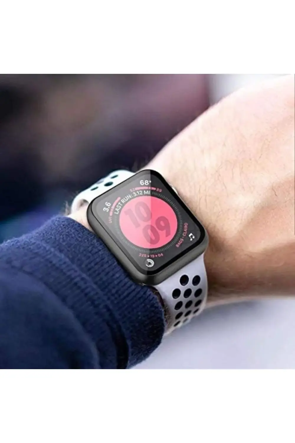 Series 9 41mm Kılıf Premium Slim WatchBand Siyah 395519