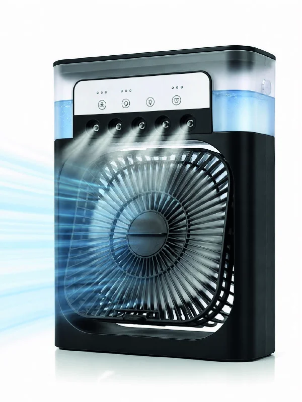 Serinletici Fan Type-C Bağlantı, Zamanlayıcı, 7 Renk Ambiyans Işığı