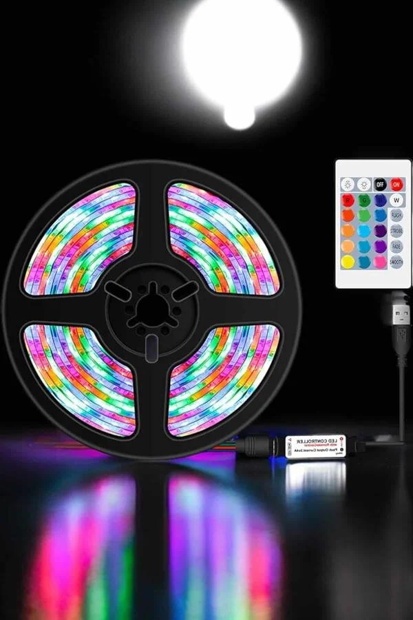 Şerit LED 10 Metre Yeni Nesil - Akıllı Renkli Aydınlatma ve USB Güç Desteği