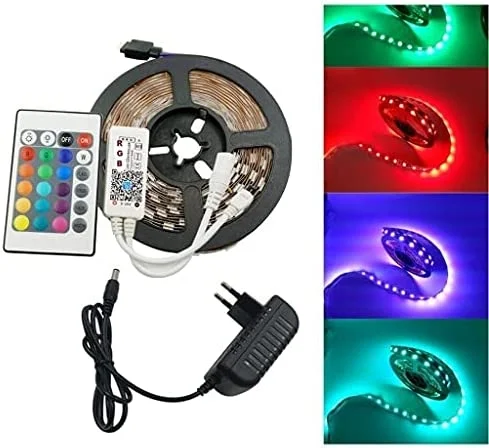 Şerit Led 5 Metre Kumandalı Animasyonlu Rgb Bx40 Şerit Led 5 Metre Kumandalı Animasyonlu Rgb Bx40
