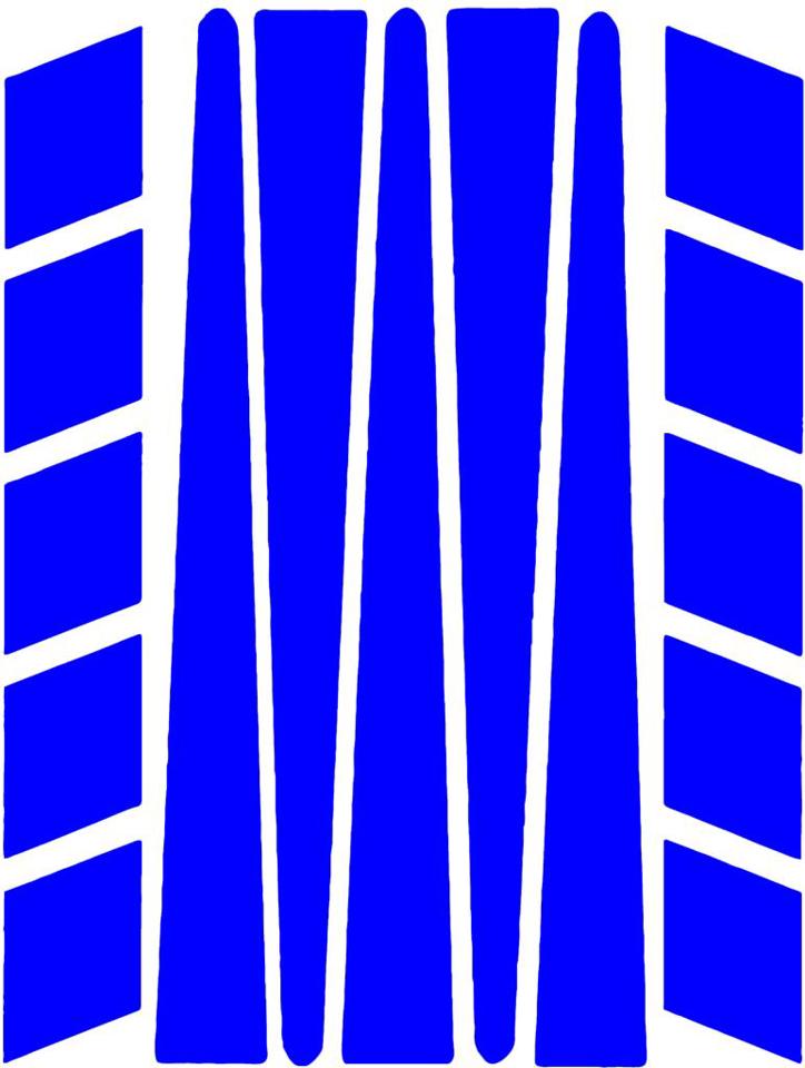 Çınar Extreme Şerit Şeklinde Reflektif Mavi Sticker  