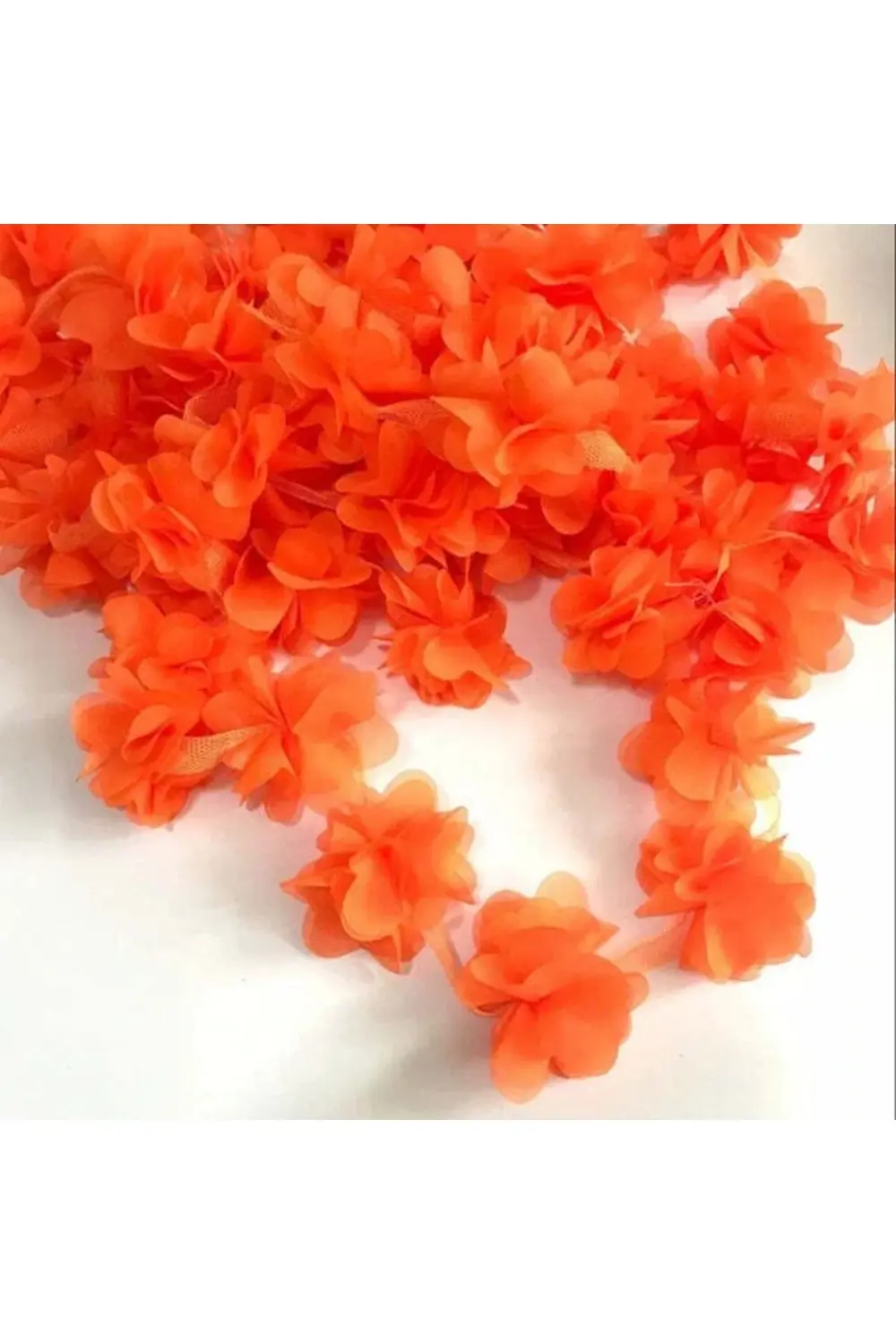 Şerit Şifon Çiçek 9 Metre Top Halinde. Lazer Kesim Tülden Çiçek T