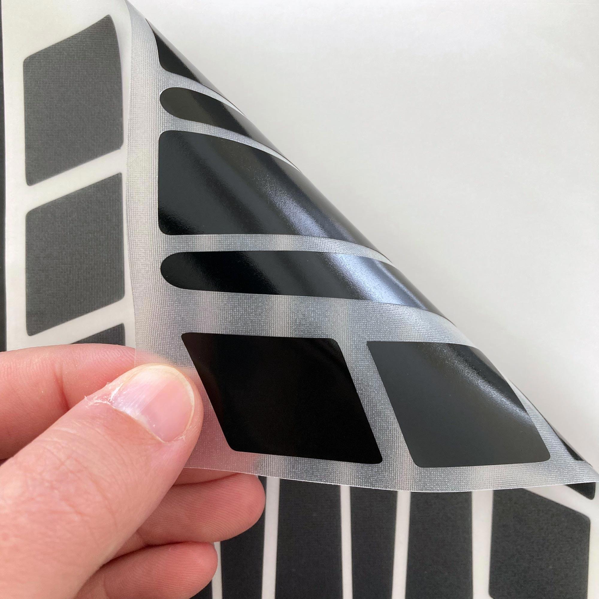 Çınar Extreme Şerit Tasarımlı Jet Siyah Çamurluk Motosiklet Sticker Çınar Extre