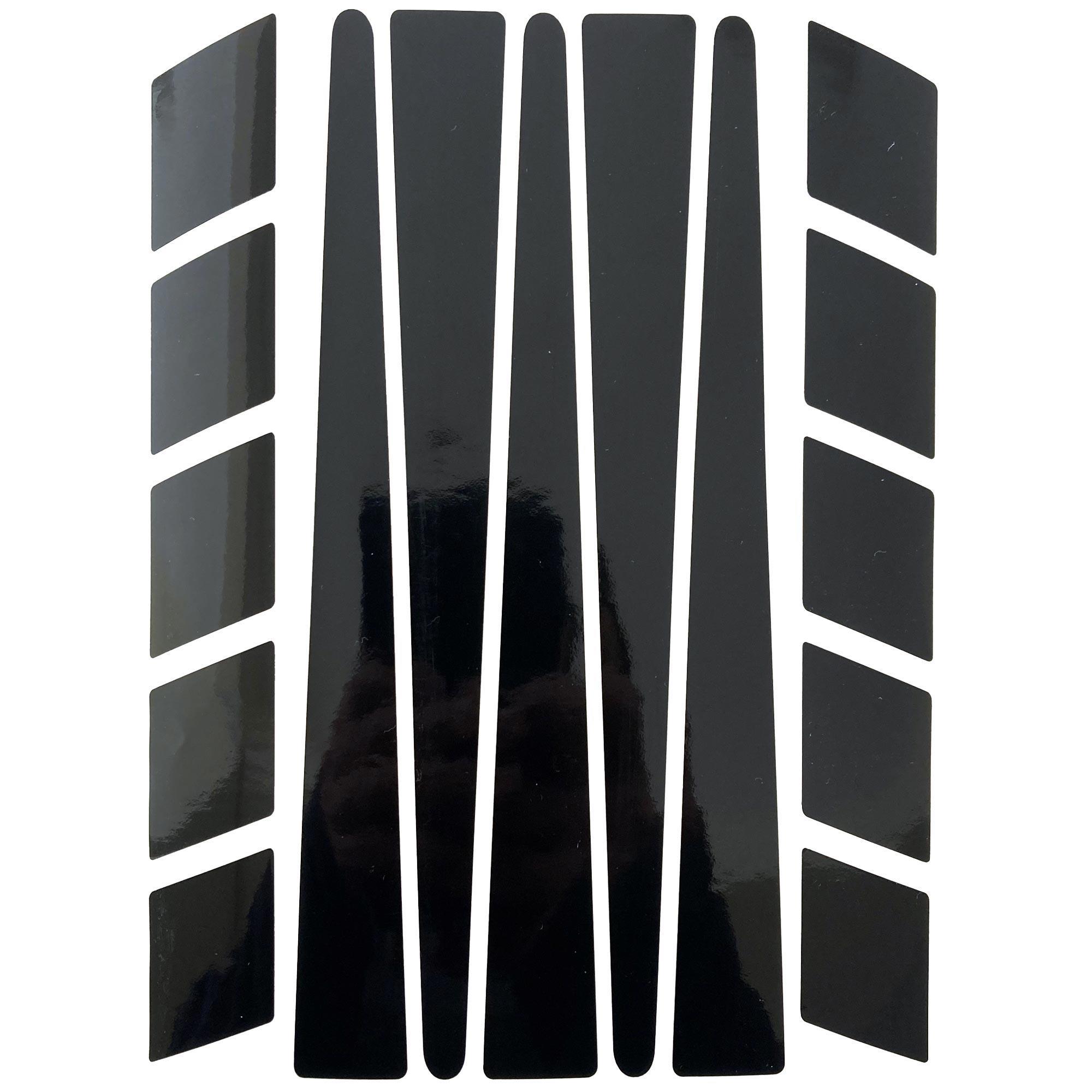 Çınar Extreme Şerit Tasarımlı Jet Siyah Çamurluk Motosiklet Sticker Çınar Extre