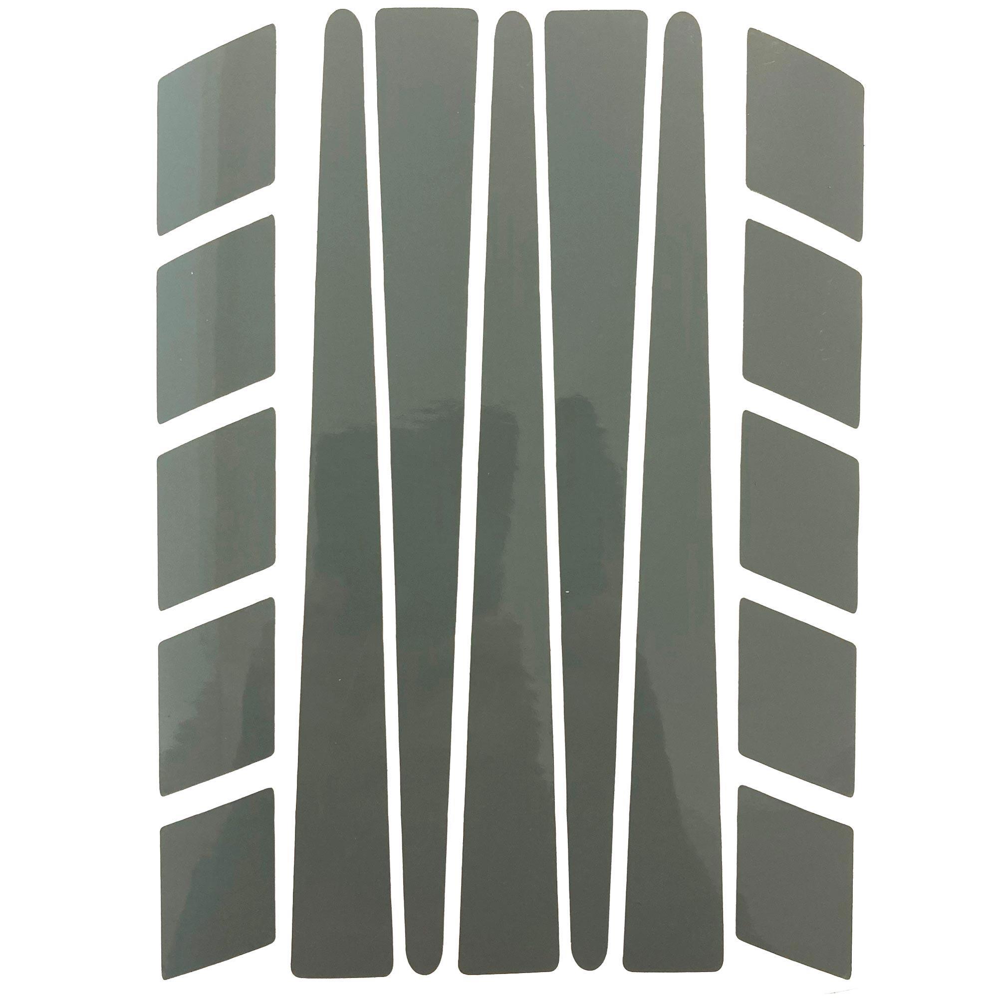 Çınar Extreme Şerit Tasarımlı Taş Grisi Motosiklet Kask Sticker  