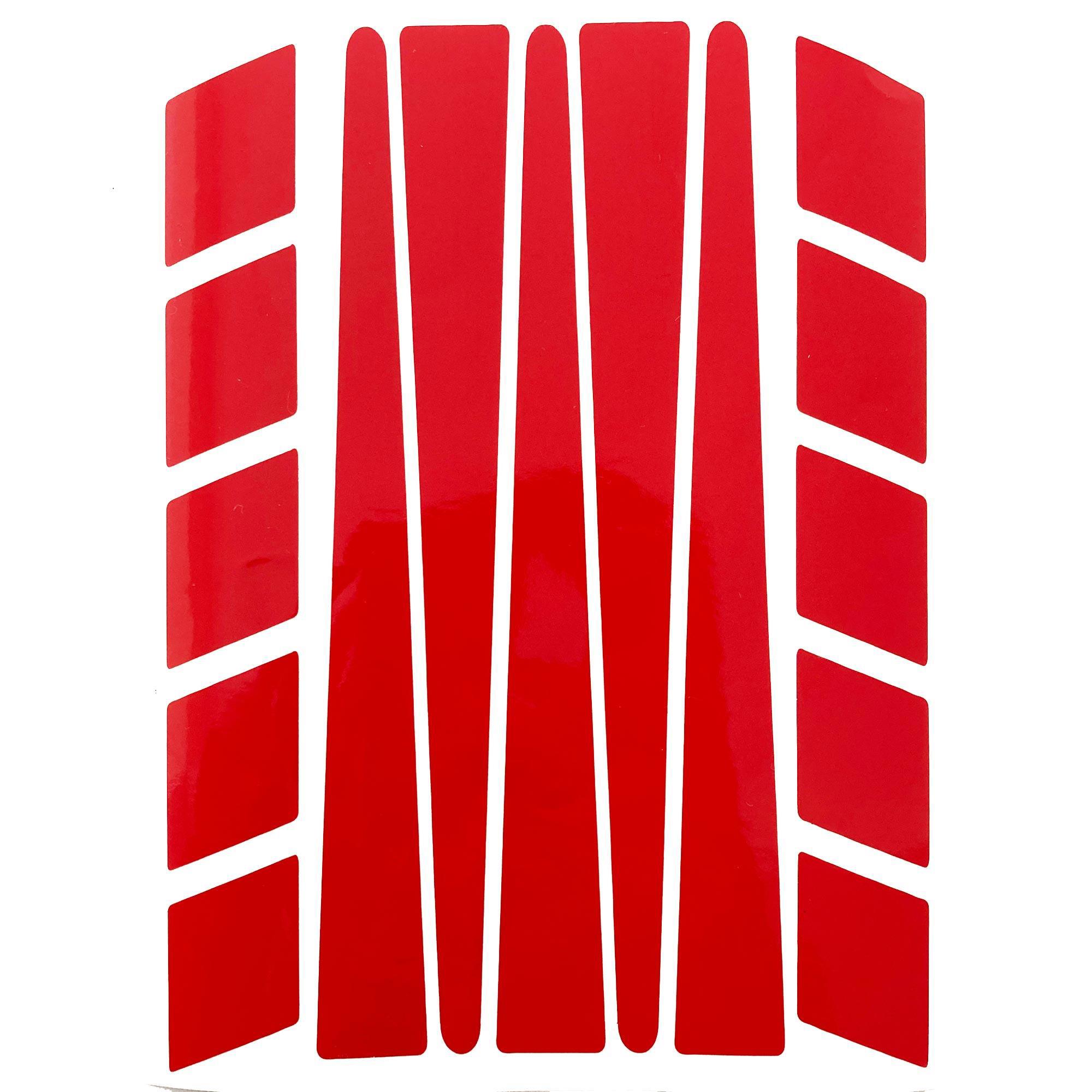 Çınar Extreme Şerit Tasarımlı Bayrak Kırmızı Motosiklet Kask Sticker Çınar Extr