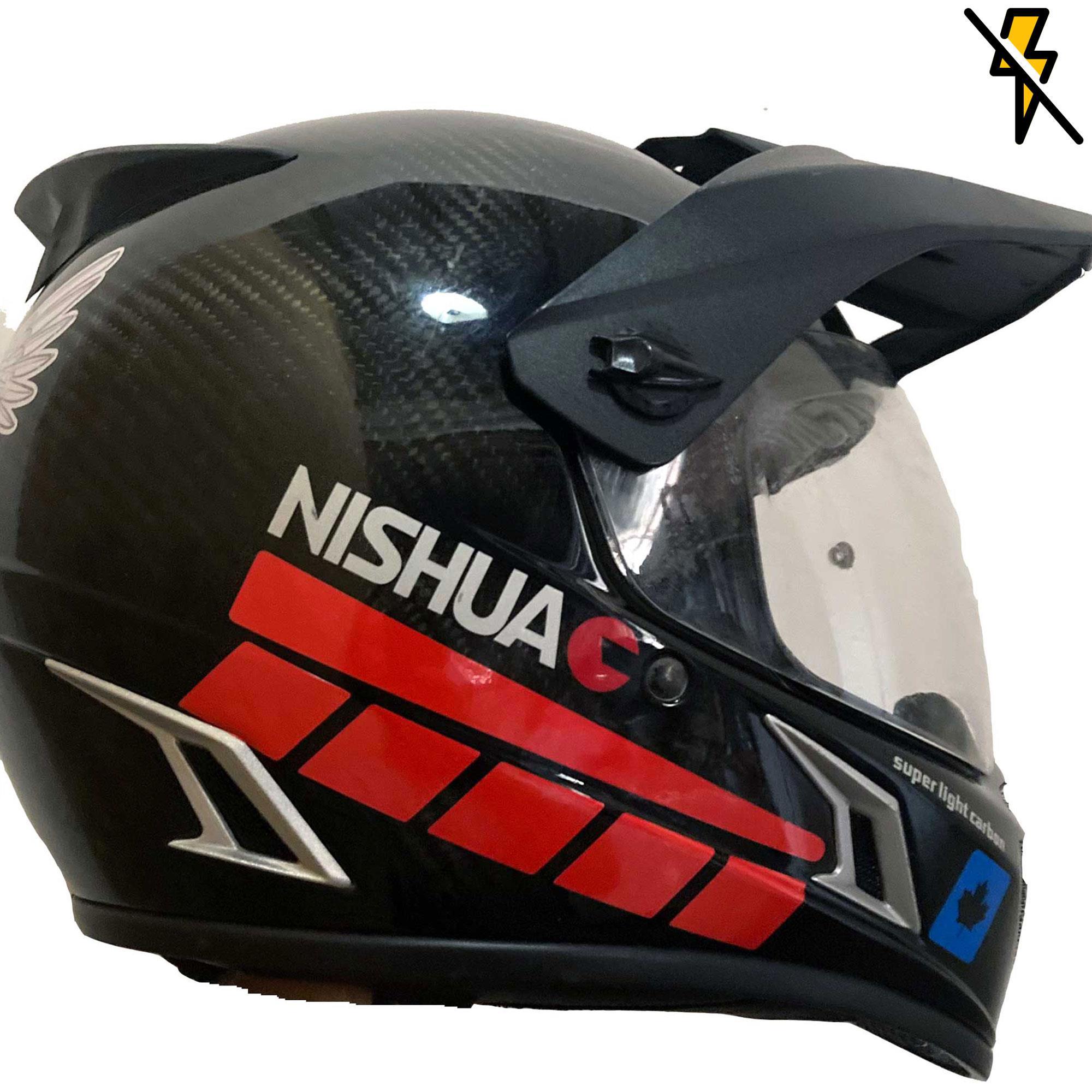 Çınar Extreme Şerit Tasarımlı Reflektif Kırmızı Motosiklet Kask Sticker Çınar E