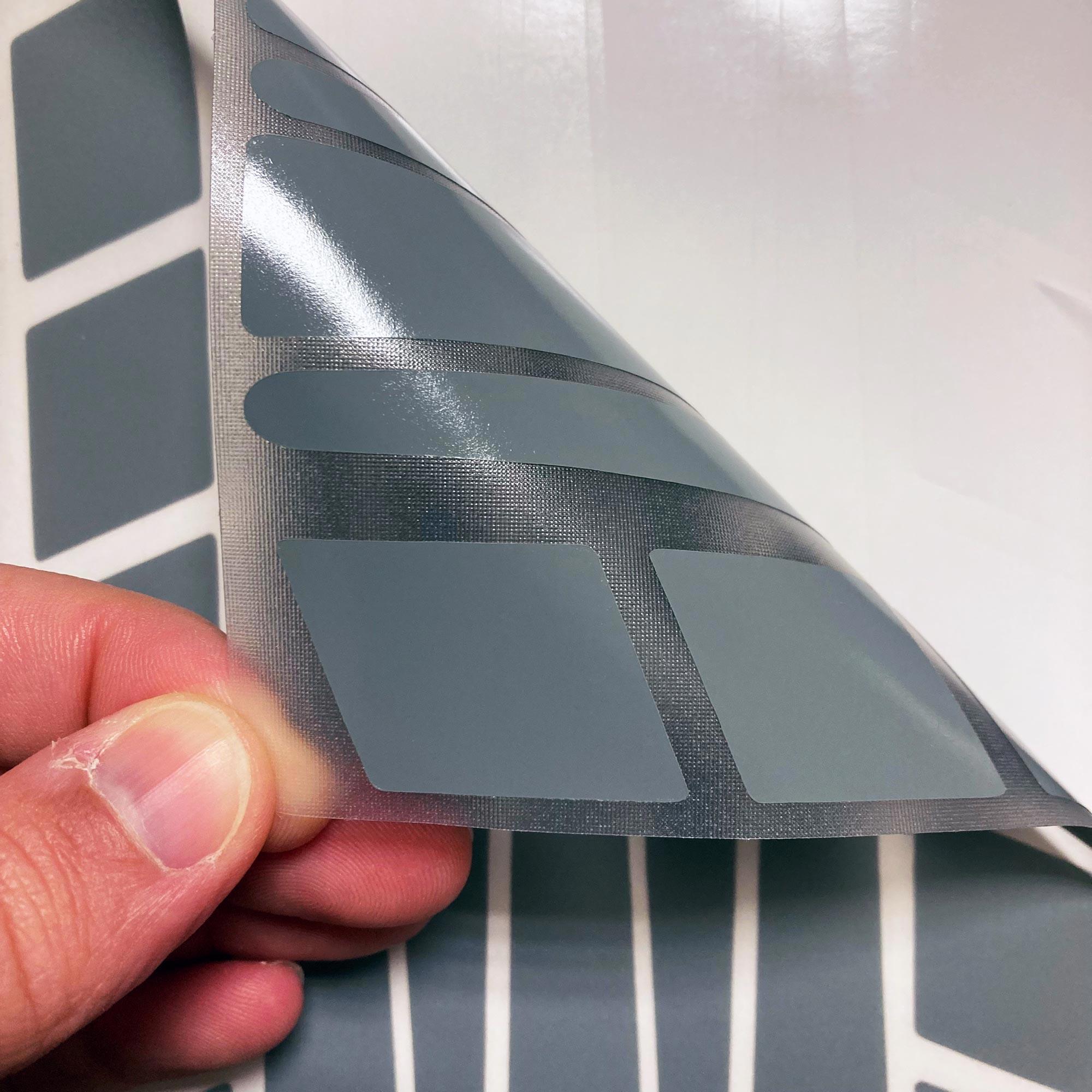 Çınar Extreme Şerit Tasarımlı Taş Grisi Motosiklet Kask Sticker  