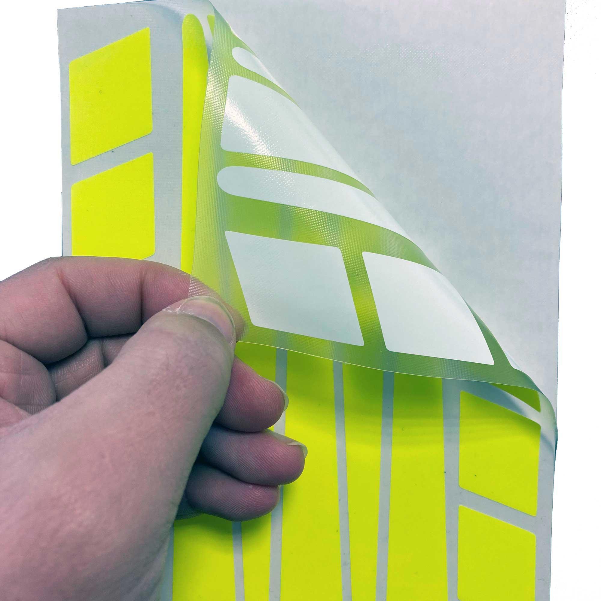 Çınar Extreme Şerit Tasarımlı Floresan Sarı Motosiklet Kask Sticker Çınar Extre