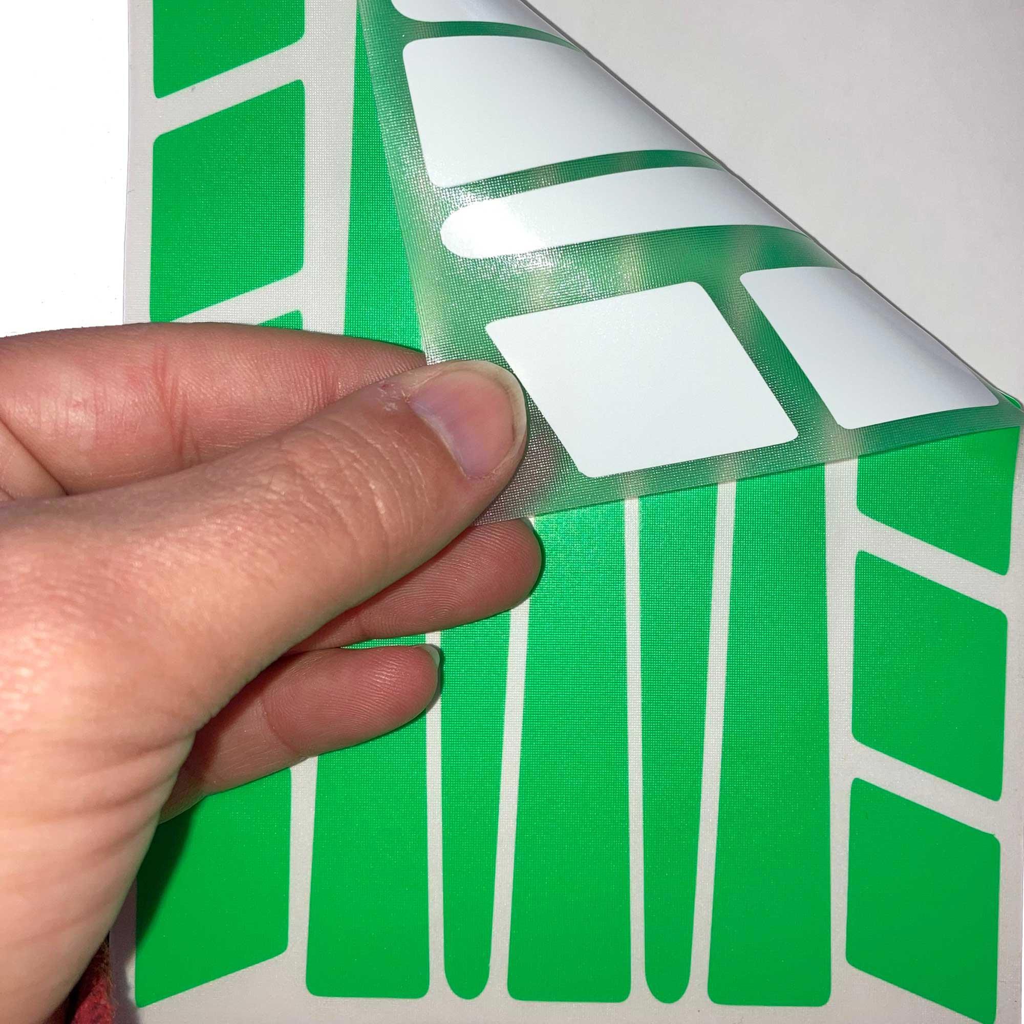 Çınar Extreme Şerit Tasarımlı Floresan Yeşil Motosiklet Kask Sticker Çınar Extr