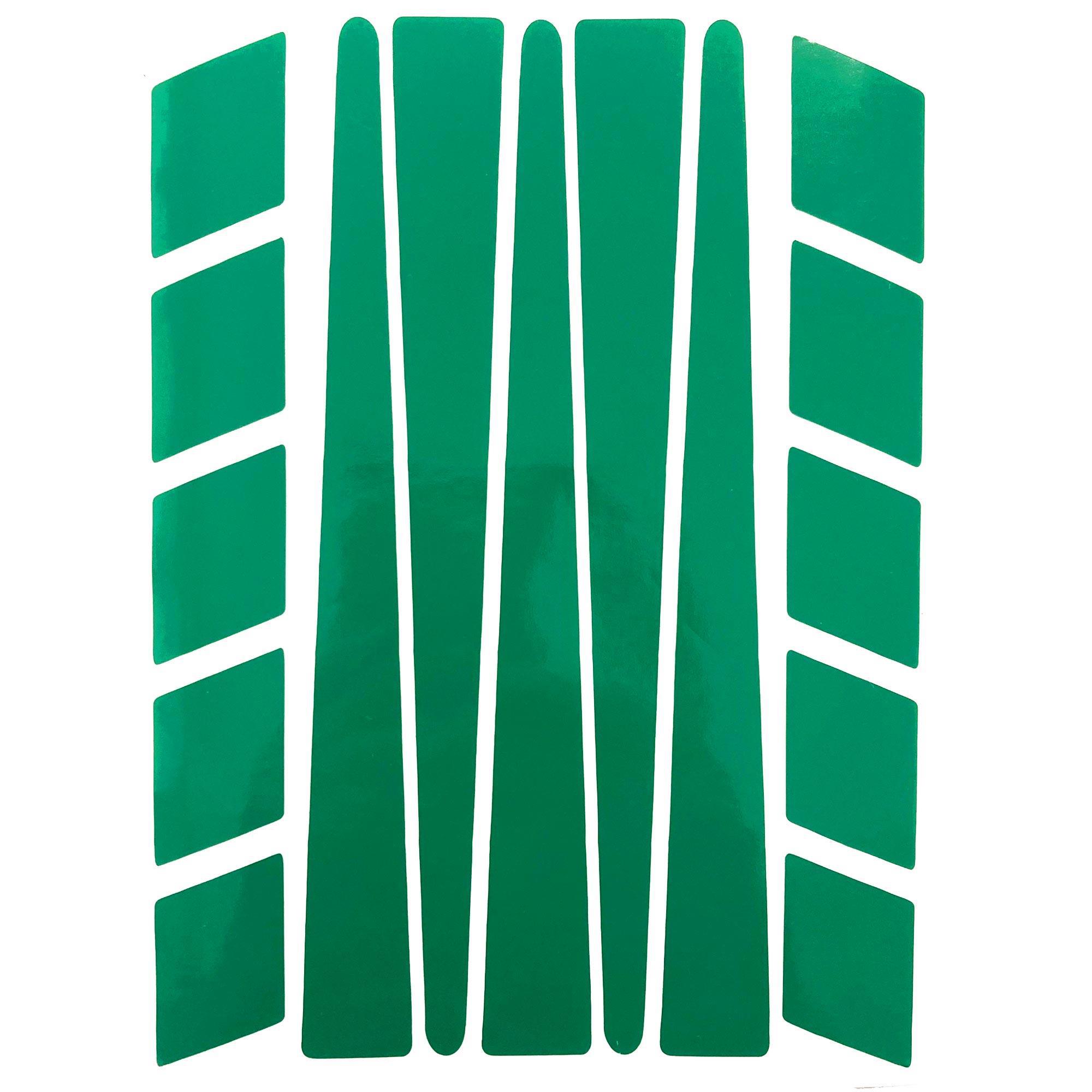 Çınar Extreme Şerit Tasarımlı Orman Yeşili Motosiklet Kask Sticker Çınar Extrem