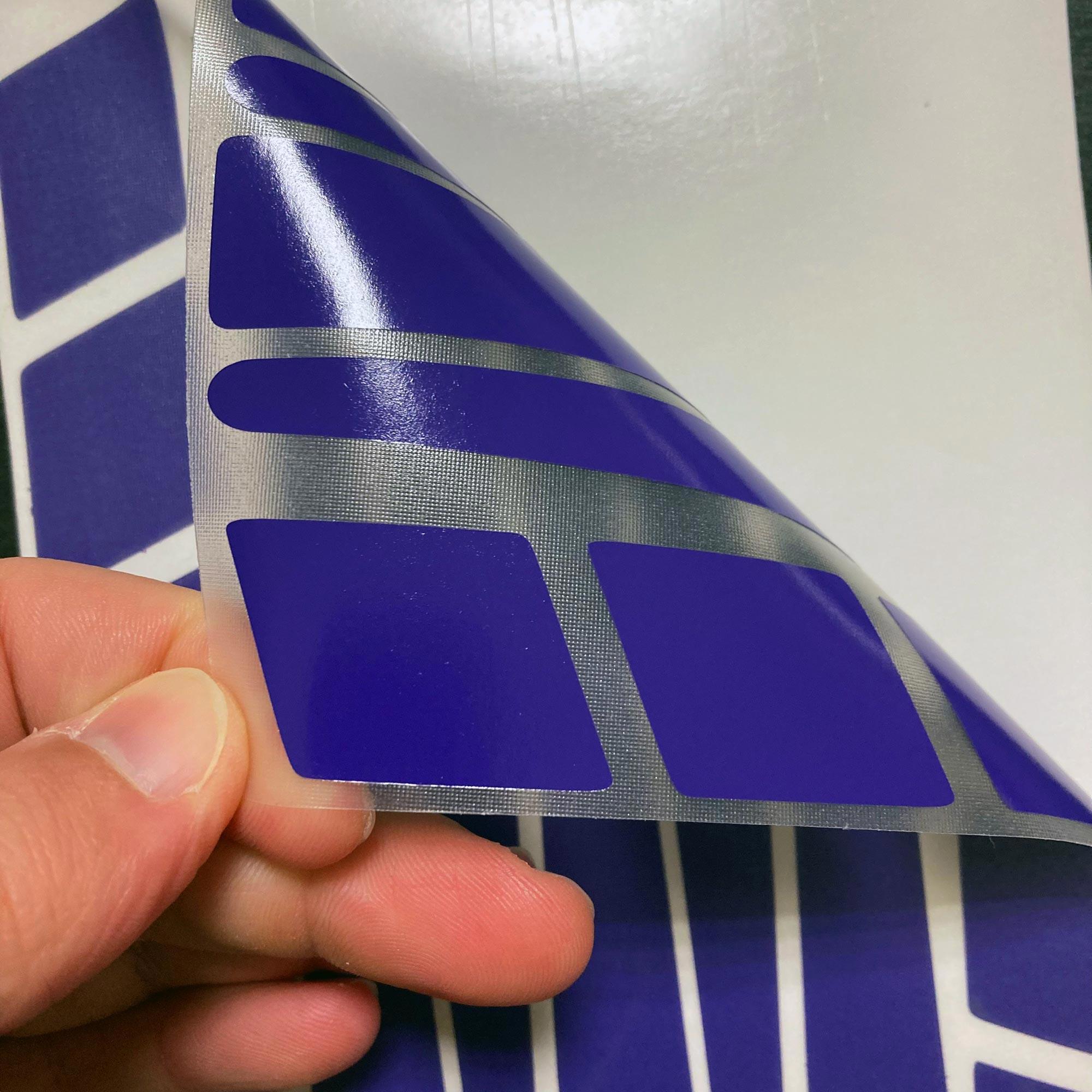 Çınar Extreme Şerit Tasarımlı Patlıcan Moru Motosiklet Kask Sticker Çınar Extre