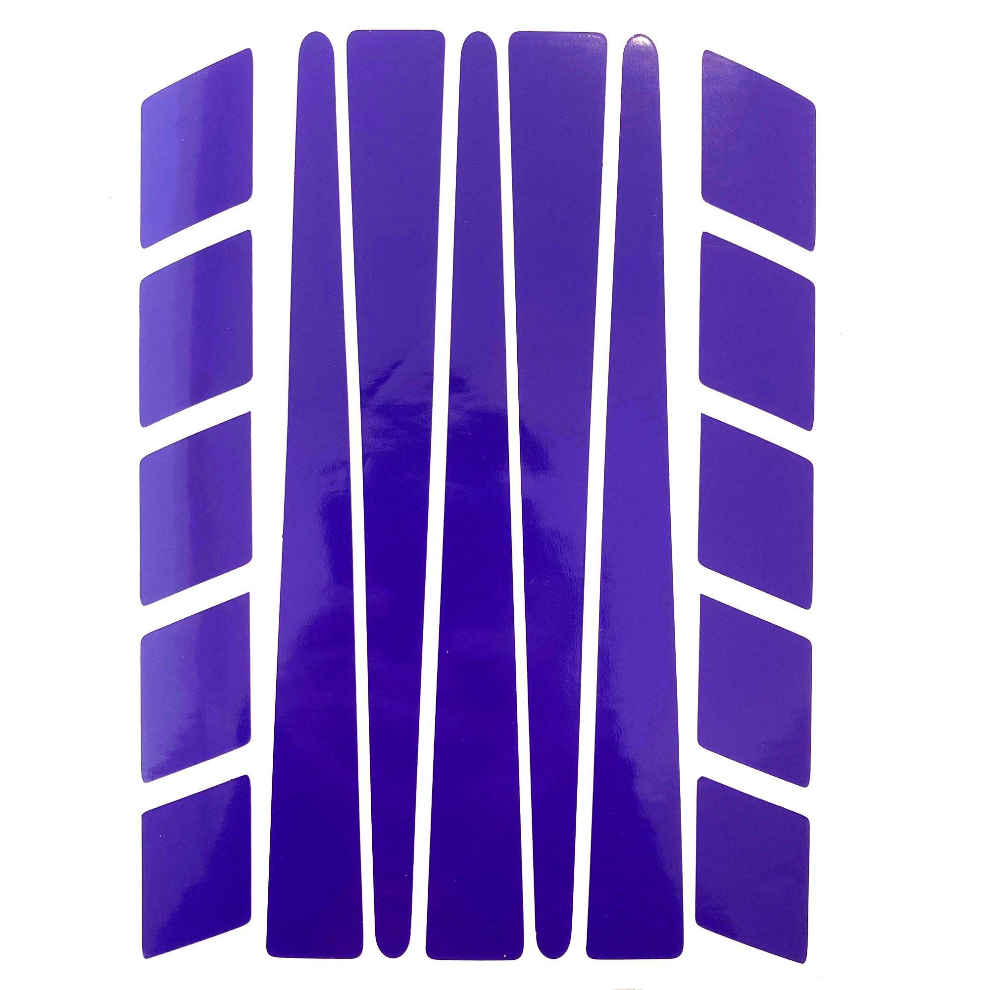 Çınar Extreme Şerit Tasarımlı Patlıcan Moru Motosiklet Kask Sticker Çınar Extre