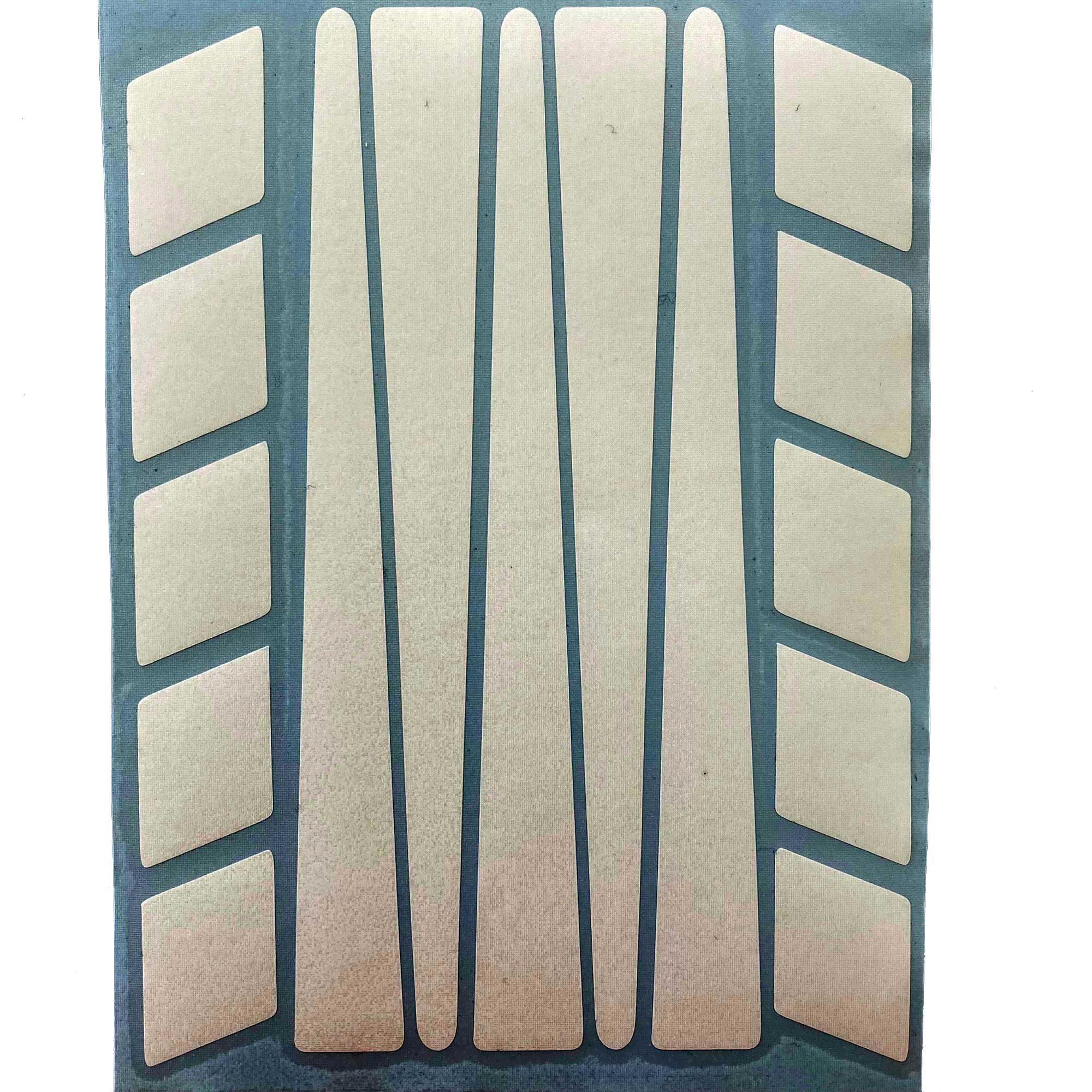 Çınar Extreme Şerit Tasarımlı Süt Beyaz Motosiklet Kask Sticker  