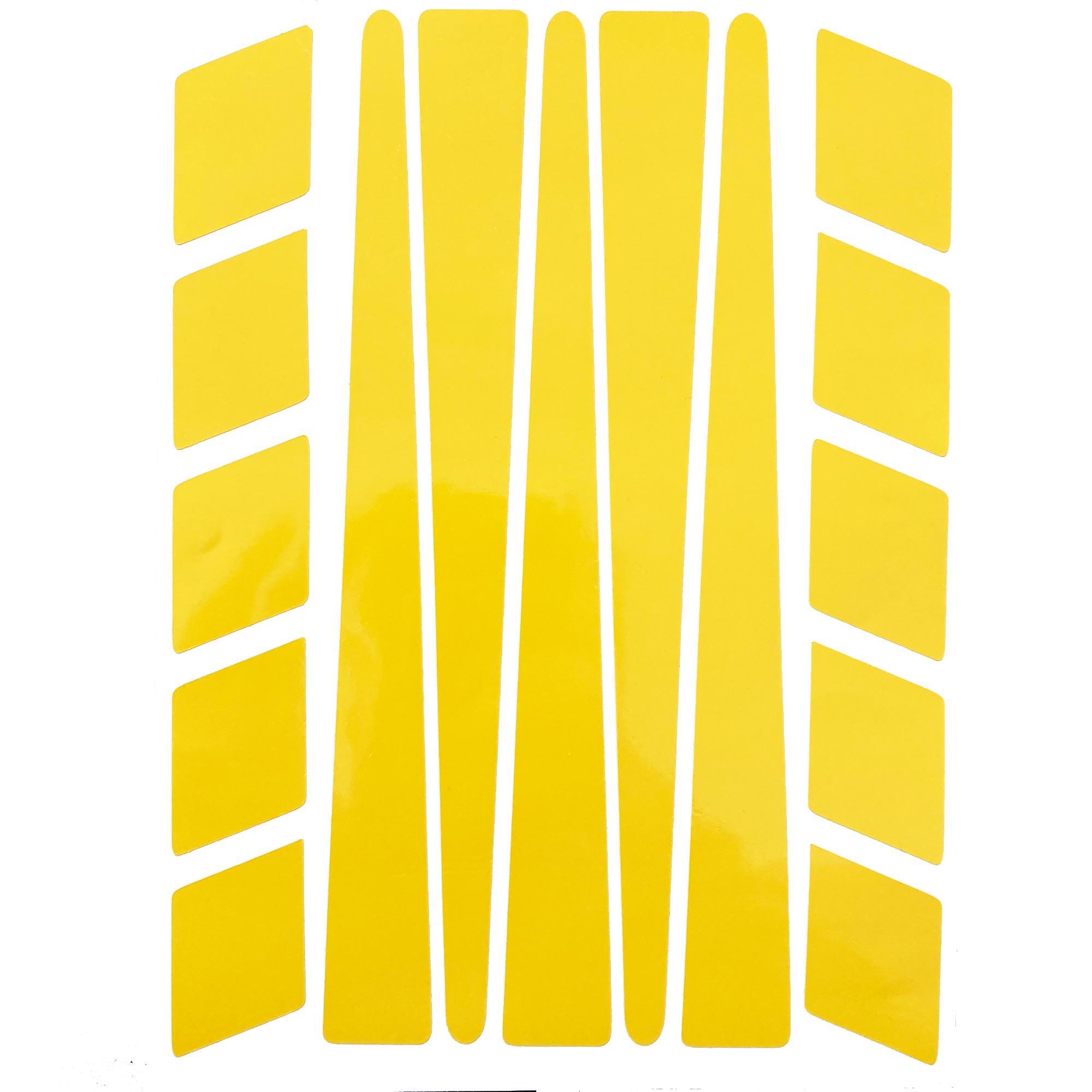 Çınar Extreme Şerit Tasarımlı Taksi Sarısı Motosiklet Kask Sticker Çınar Extrem