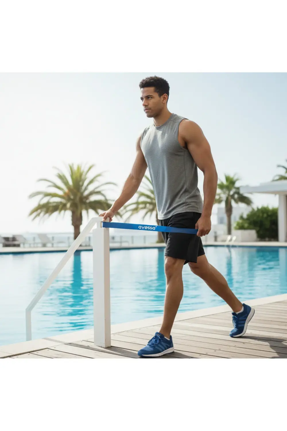 Sert Direnç Latex Aerobik-Pilates-Yoga-Spor Bandı-BANT(285X30X1,3