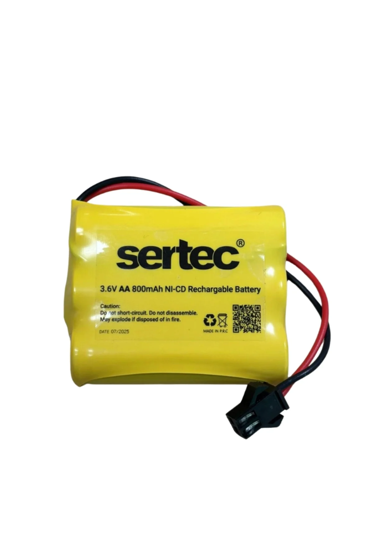 Sertec 3.6V 3S1P Aa 800 Mah Kablo + Siyah Konnektörlü Oyuncak Pili Sertec 3.6V 3S1P Aa 800 Mah Kablo + Siyah Konnektörlü Oyuncak Pili
