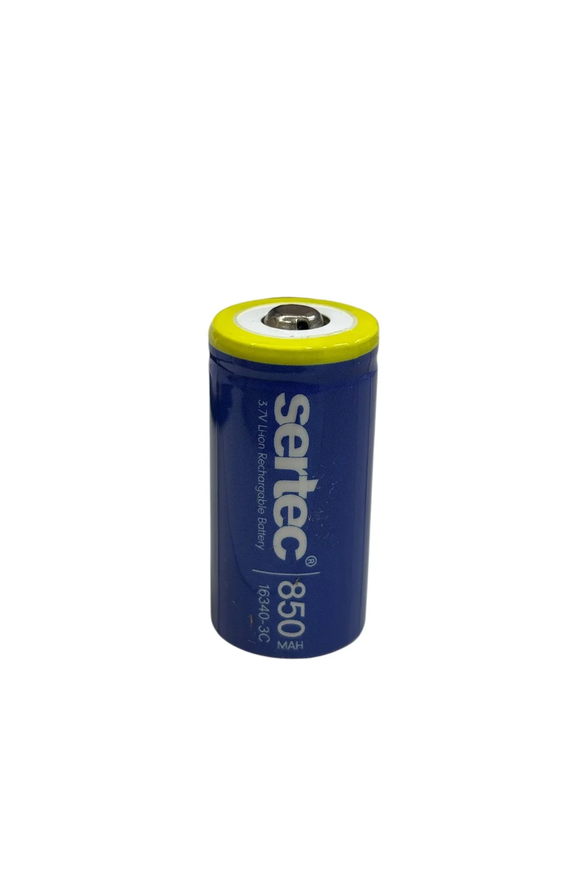 Sertec 3.7V Li-Ion 16340 - 850 Mah 3C Başlı Şarjlı Pil Sertec 3.7V Li-Ion 16340 - 850 Mah 3C Başlı Şarjlı Pil