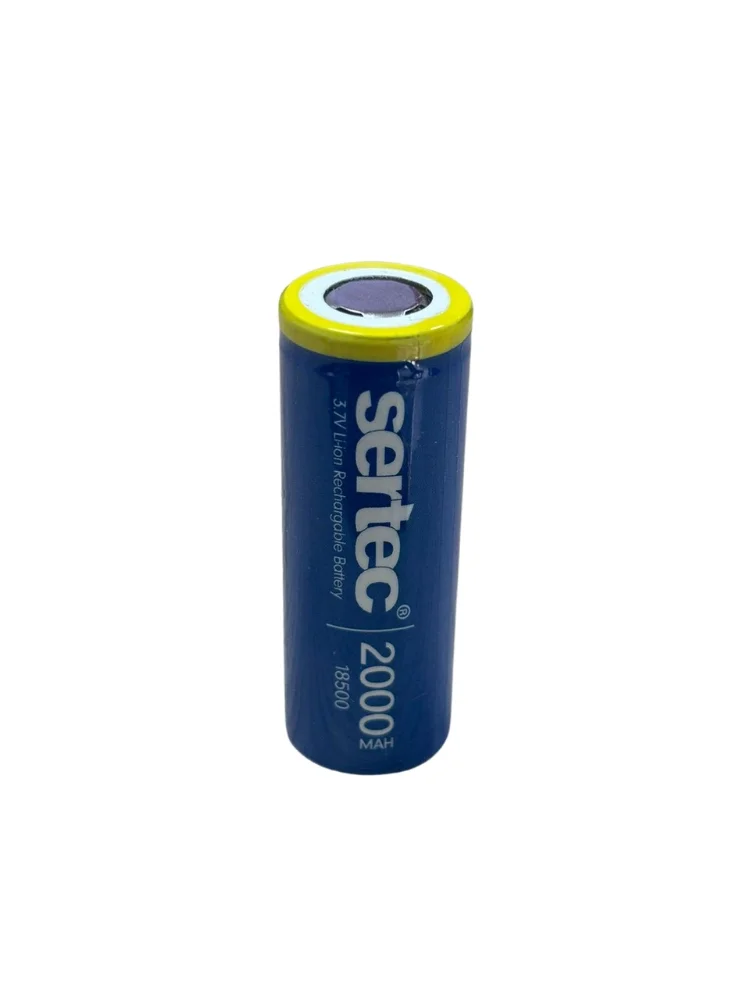 Sertec 3.7v Li-ion 18500 2000 Mah 3c Şarjlı Pil Sertec 3.7v Li-ion 18500 2000 Mah 3c Şarjlı Pil