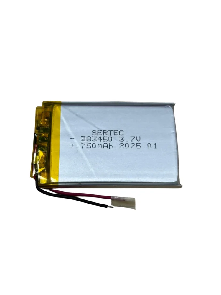 Sertec 383450 3.7V 750 MAh Li-Polymer Pil (Devreli/1.5A) Sertec 383450 3.7V 750 MAh Li-Polymer Pil (Devreli/1.5A)