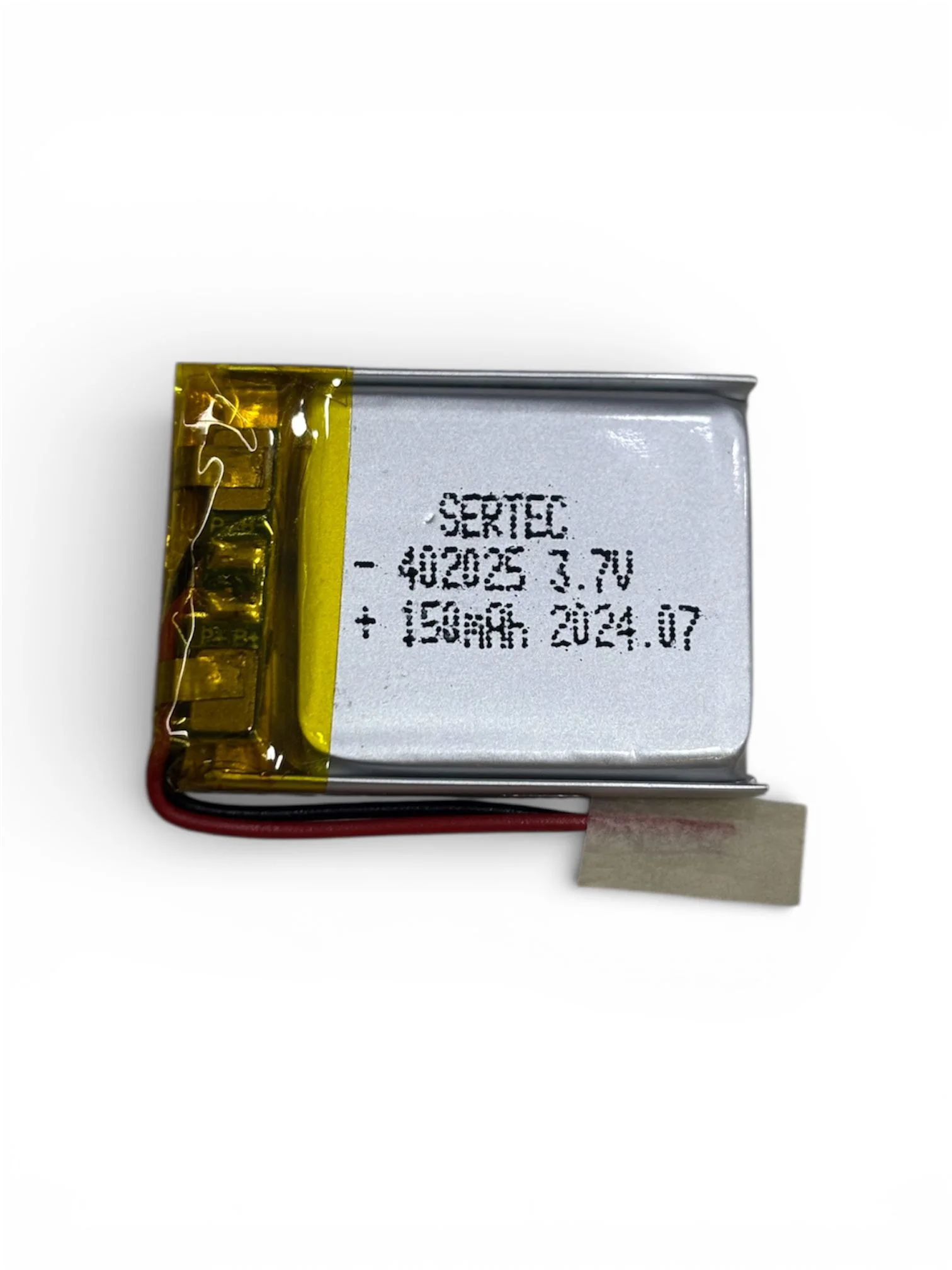 Sertec 402025 3.7V 150 MAh Li-Polymer Pil (Devreli/1.5A) Sertec 402025 3.7V 150 MAh Li-Polymer Pil (Devreli/1.5A)