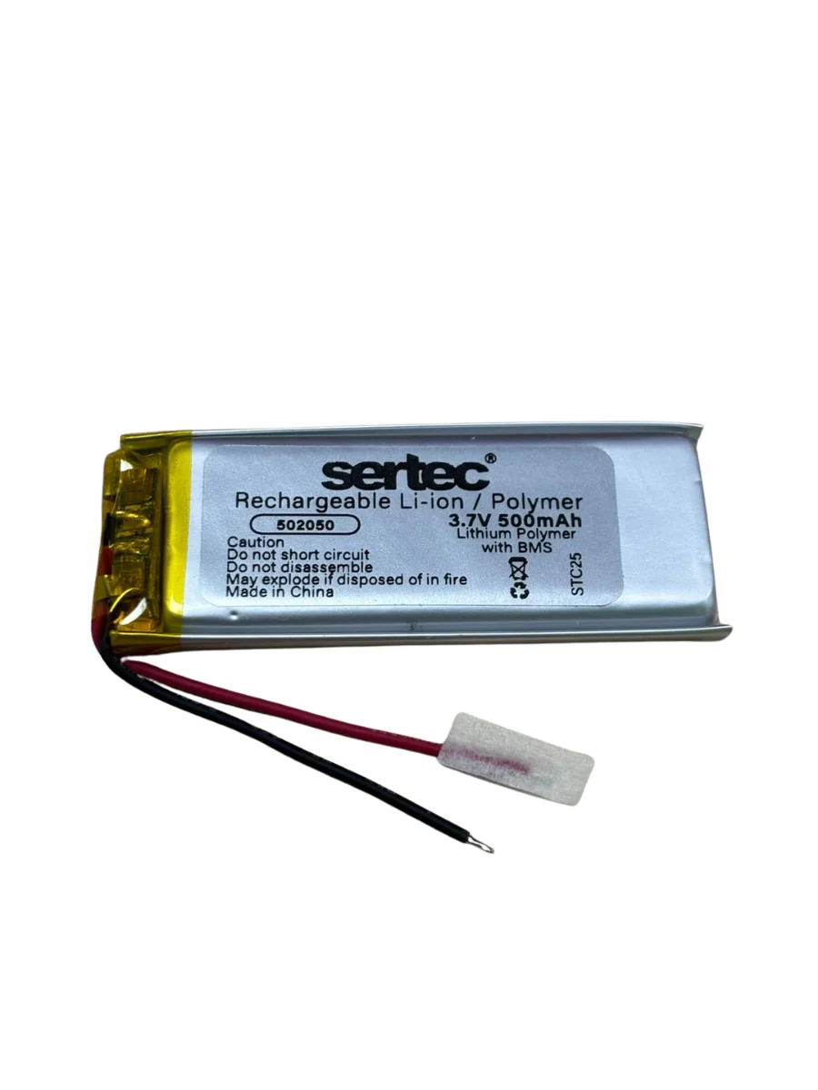 Sertec 502050 3.7V 500 MAh Li-Polymer Pil (Devreli/1.5A) Fiyatı, Yorumları ve Özellikleri
