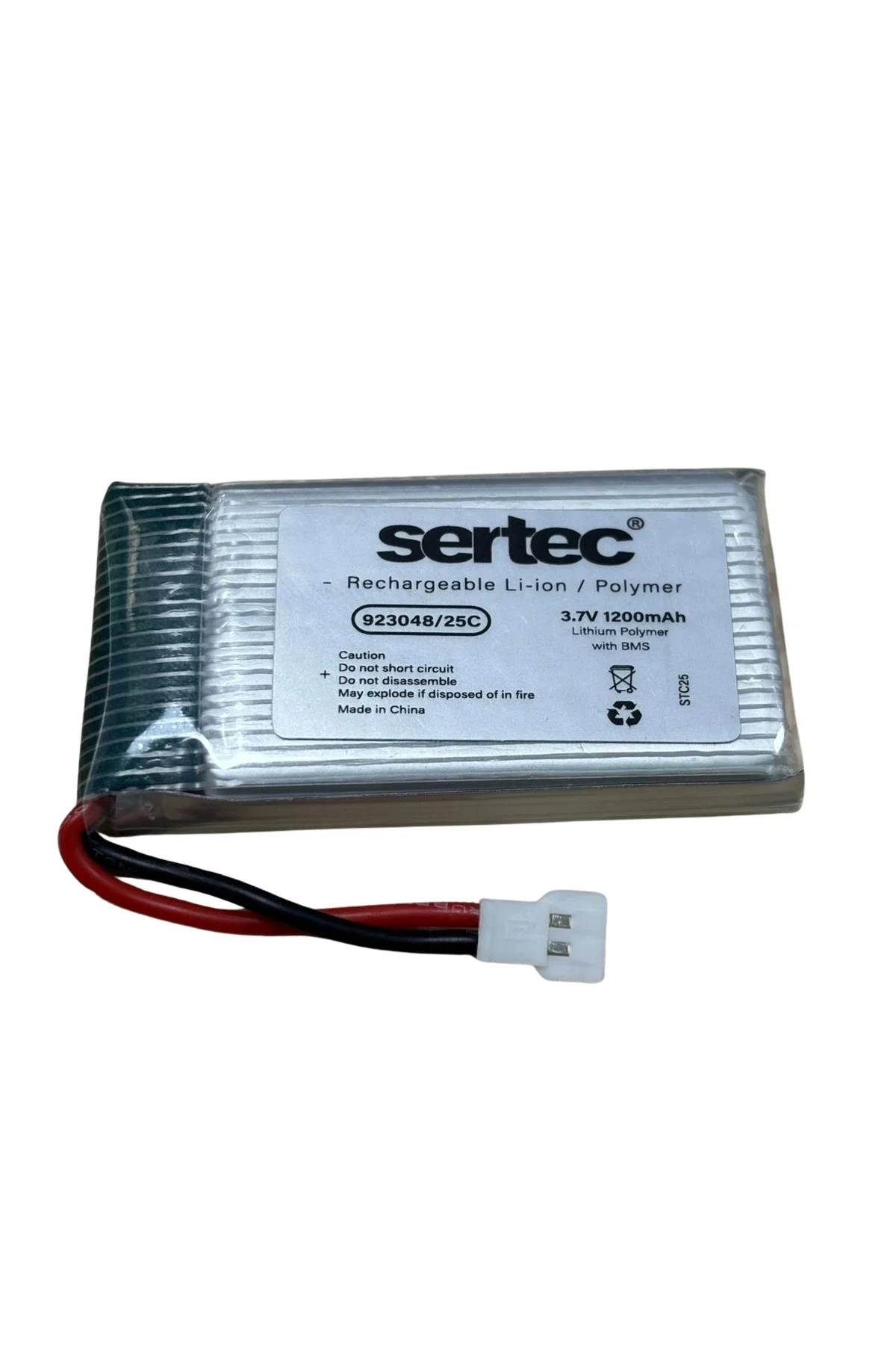 Sertec / 923048 / 3.7V - 1200Mah - 25C Beyaz Soket Sertec / 923048 / 3.7V - 1200Mah - 25C Beyaz Soket