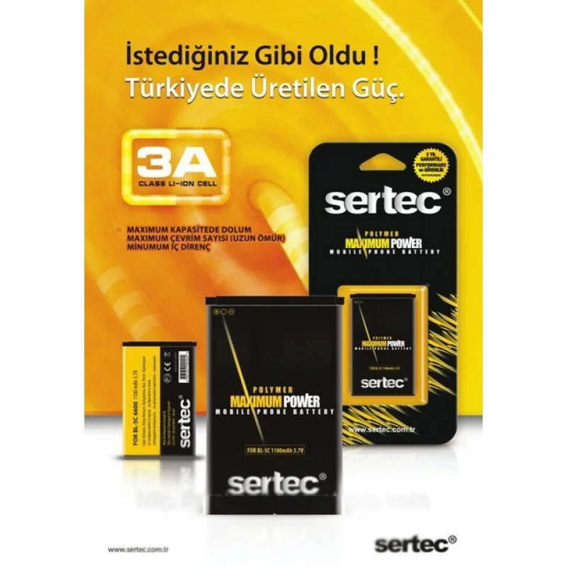 SERTEC -  E598/M3510 Uyumlu Batarya