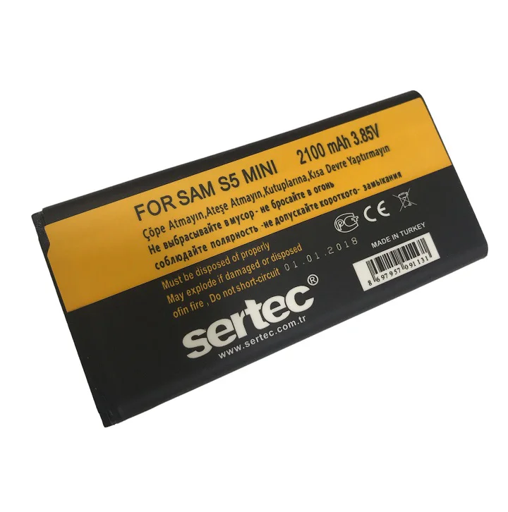 SERTEC -  GALAXY S5 MİNİ-SM-G800F Uyumlu Batarya