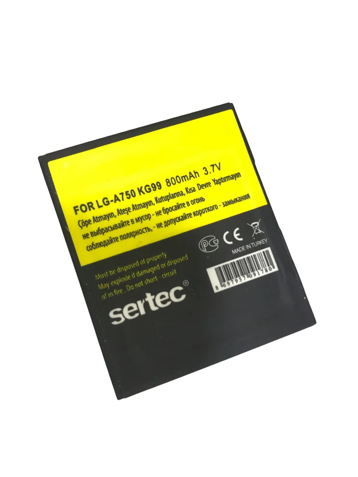 SERTEC - -KG99 / -A750	Uyumlu Batarya