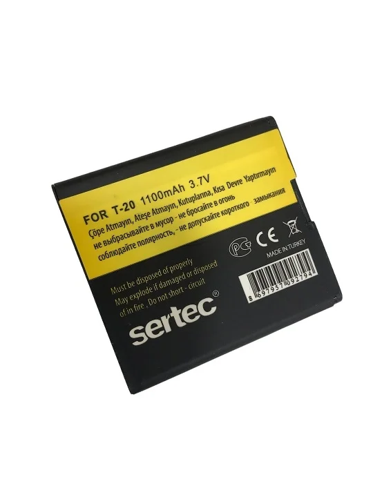 Sertec - Turkcell T-20 Uyumlu Batarya Sertec - Turkcell T-20 Uyumlu Batarya